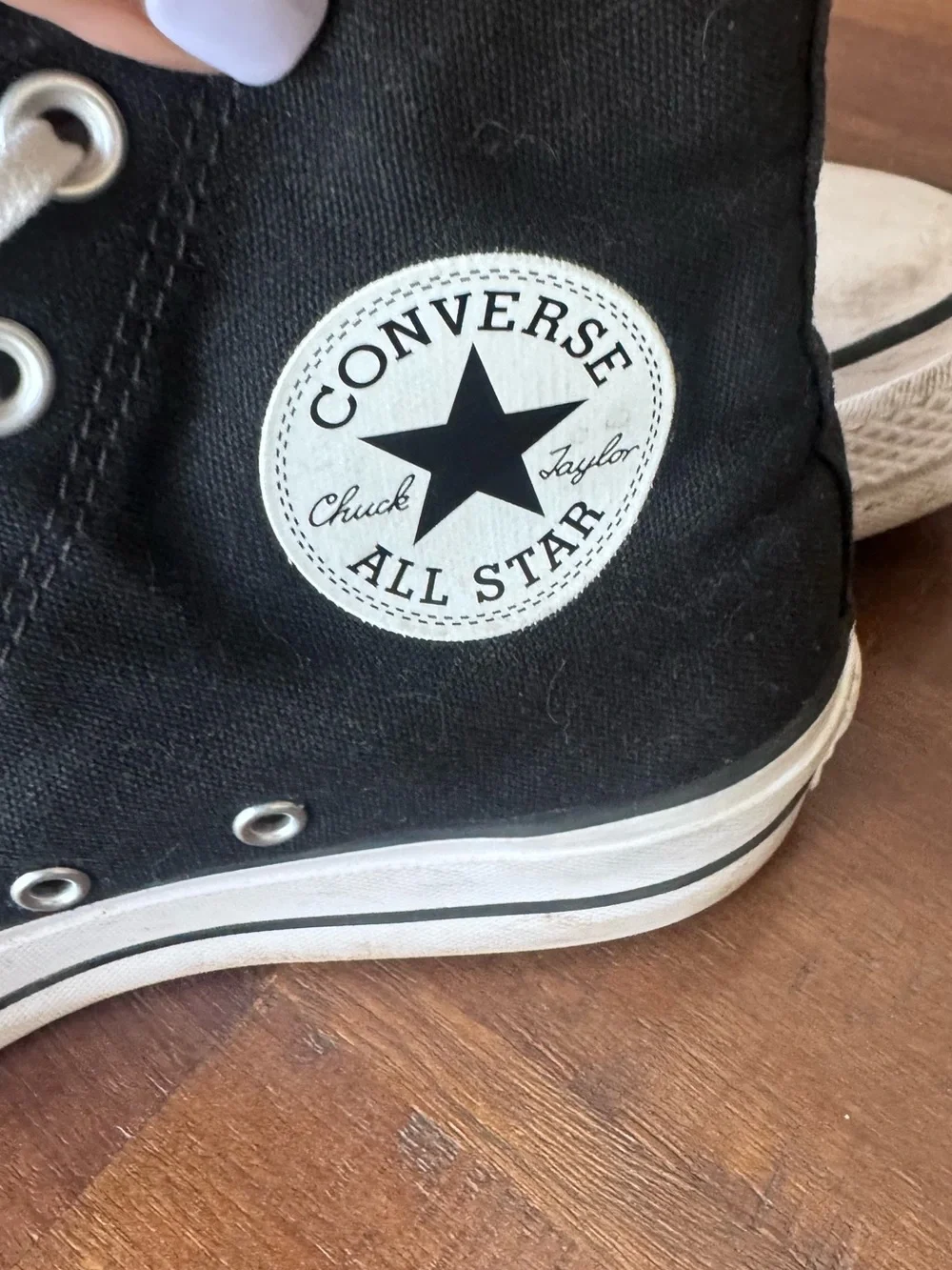 Converse All Stars Black & White platform High-Top Canvas Sneakers